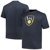Milwaukee Brewers Profile Big & Tall Weathered Logo T-Shirt Online