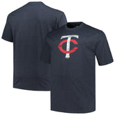 Minnesota Twins Profile Big & Tall Weathered Logo T-Shirt Lifestyle