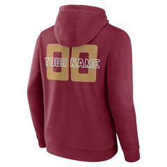 NBA - Cleveland Cavaliers Stellar Personalized Name & Number Pullover Hoodie - Wine