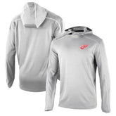 Detroit Red Wings - Columbia Omni-Wick Shotgun Long Sleeve Hoodie T-Shirt Gray
