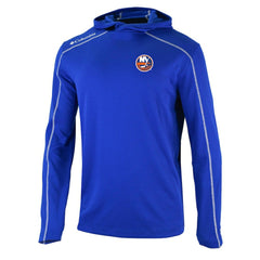 New York Islanders - Columbia Omni-Wick Shotgun Long Sleeve Hoodie T-Shirt Blue