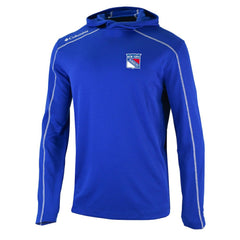 New York Rangers Columbia Omni-Wick Shotgun Long Sleeve Hoodie T-Shirt Blue