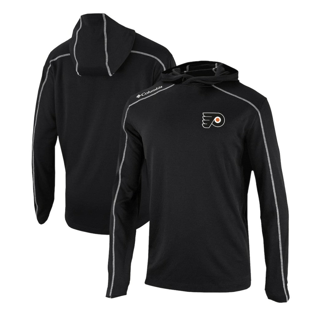 Philadelphia Flyers - Columbia Omni-Wick Shotgun Long Sleeve Hoodie T-Shirt Black