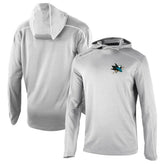 San Jose Sharks - Columbia Omni-Wick Shotgun Long Sleeve Hoodie T-Shirt Gray