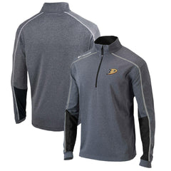 Anaheim Ducks - Columbia Omni-Wick Shotgun 2.0 Quarter-Zip Pullover Top Gray/Black