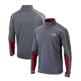 Colorado Avalanche - Columbia Omni-Wick Shotgun 2.0 Quarter-Zip Pullover Top Gray/Purple