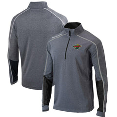 Minnesota Wild - Columbia Omni-Wick Shotgun 2.0 Quarter-Zip Pullover Top Gray/Black