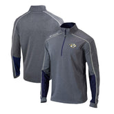 Nashville Predators - Columbia Omni-Wick Shotgun 2.0 Quarter-Zip Pullover Top Gray/Navy