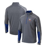 New York Islanders - Columbia Omni-Wick Shotgun 2.0 Quarter-Zip Pullover Top Gray/Blue
