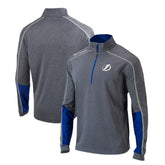 Tampa Bay Lightning - Columbia Omni-Wick Shotgun 2.0 Quarter-Zip Pullover Top Gray/Blue