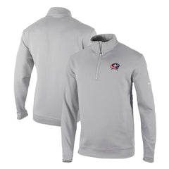 Columbus Blue Jackets - Columbia Omni-Wick Wickhams Hills Half-Zip Pullover Top Gray