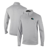 San Jose Sharks - Columbia Omni-Wick Wickhams Hills Half-Zip Pullover Top Gray
