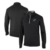San Jose Sharks - Columbia Omni-Wick Wickhams Hills Half-Zip Pullover Top Black