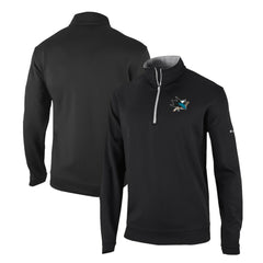 San Jose Sharks - Columbia Omni-Wick Wickhams Hills Half-Zip Pullover Top Black