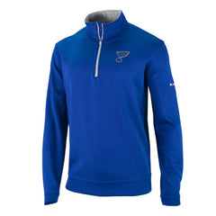 St. Louis Blues - Columbia Omni-Wick Wickhams Hills Half-Zip Pullover Top Blue