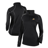 Anaheim Ducks - Columbia Women's Omni-Wick Shotgun 2.0 Quarter-Zip Pullover Top Black