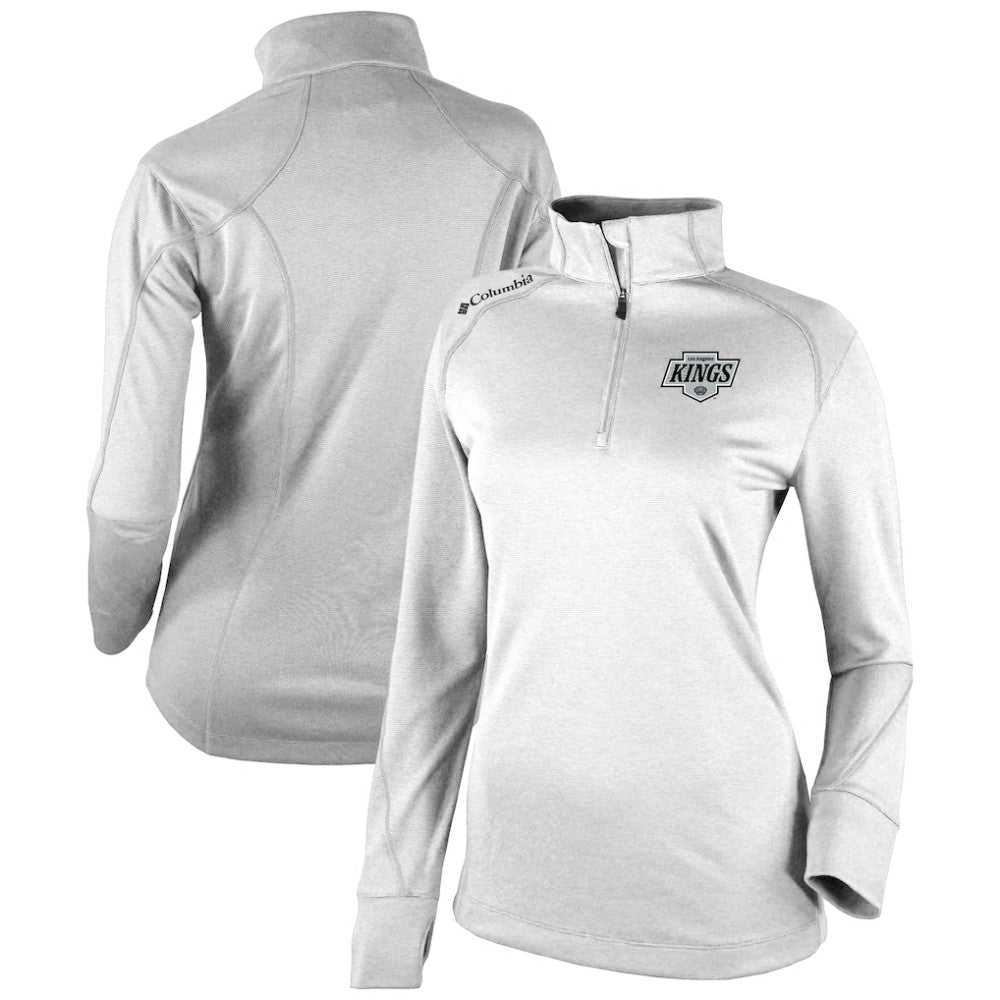Los Angeles Kings - Columbia Women's Omni-Wick Shotgun 2.0 Quarter-Zip Pullover Top White