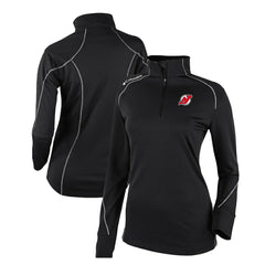 New Jersey Devils - Columbia Women's Omni-Wick Shotgun 2.0 Quarter-Zip Pullover Top Black