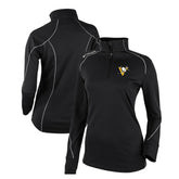 Pittsburgh Penguins Columbia Women's Omni-Wick Shotgun 2.0 Quarter-Zip Pullover Top Black