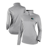 San Jose Sharks - Columbia Women's Omni-Wick Shotgun 2.0 Quarter-Zip Pullover Top Gray