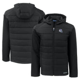 Buffalo Bills Cutter & Buck Helmet Evoke Hybrid Eco Softshell Recycled Full-Zip Hoodie Jacket Black - NFL
