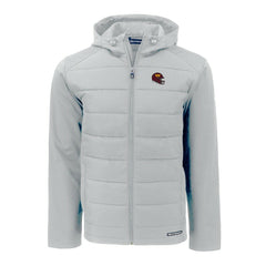 Washington Commanders Cutter & Buck Helmet Evoke Hybrid Eco Softshell Recycled Full-Zip Hoodie Jacket Gray - NFL