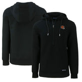 Cincinnati Bengals Cutter & Buck Helmet Roam Eco Half-Zip Recycled Pullover Hoodie Black - NFL