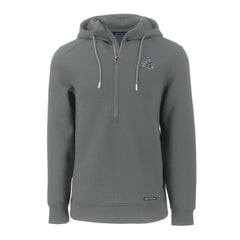 Detroit Lions Cutter & Buck Helmet Roam Eco Half-Zip Recycled Pullover Hoodie Gray - NFL