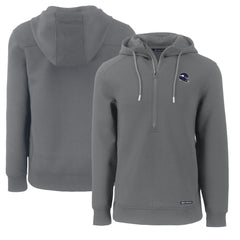 Minnesota Vikings Cutter & Buck Helmet Roam Eco Half-Zip Recycled Pullover Hoodie Gray - NFL