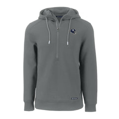 New York Giants Cutter & Buck Helmet Roam Eco Half-Zip Recycled Pullover Hoodie Gray - NFL