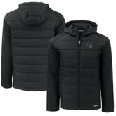 Minnesota Vikings Cutter & Buck Helmet Big & Tall Evoke Hybrid Eco Softshell Recycled Full-Zip Jacket Black - NFL