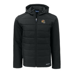 San Francisco 49ers Cutter & Buck Helmet Big & Tall Evoke Hybrid Eco Softshell Recycled Full-Zip Jacket Black - NFL