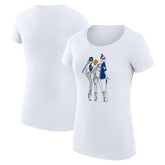 Los Angeles Dodgers G-III 4Her by Carl Banks Women's Super-Slim Fit Lightweight Baseball Girls T-Shirt On Sale