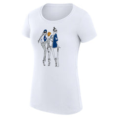 Los Angeles Dodgers G-III 4Her by Carl Banks Women's Super-Slim Fit Lightweight Baseball Girls T-Shirt On Sale