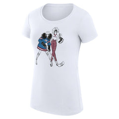 Colorado Avalanche - G-III 4Her by Carl Banks Women's Super-Slim Fit Lightweight Hockey Girls T-Shirt White