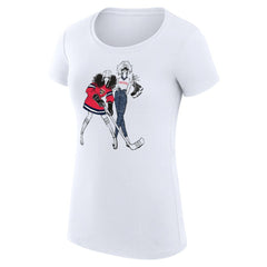 Florida Panthers - G-III 4Her by Carl Banks Women's Super-Slim Fit Lightweight Hockey Girls T-Shirt White