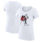 Ottawa Senators - G-III 4Her by Carl Banks Women's Super-Slim Fit Lightweight Hockey Girls T-Shirt White