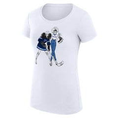 St. Louis Blues - G-III 4Her by Carl Banks Women's Super-Slim Fit Lightweight Hockey Girls T-Shirt White