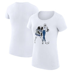 Tampa Bay Lightning - G-III 4Her by Carl Banks Women's Super-Slim Fit Lightweight Hockey Girls T-Shirt White