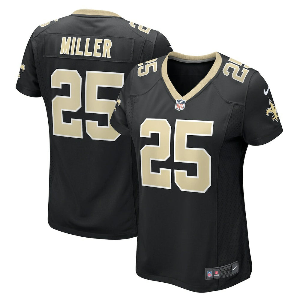 Kendre Miller New Orleans Saints Women's Team Game Jersey Black - Nike