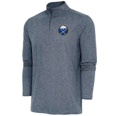 Buffalo Sabres - Antigua Hunk Quarter-Zip Pullover Top Heather Navy