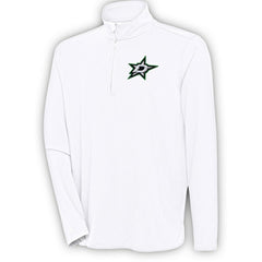 Dallas Stars - Antigua Hunk Quarter-Zip Pullover Top White