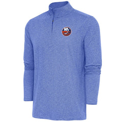 New York Islanders - Antigua Hunk Quarter-Zip Pullover Top Heather Royal