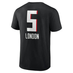 Drake London Atlanta Falcons Team Wordmark Player Name & Number T-Shirt Black - NFL