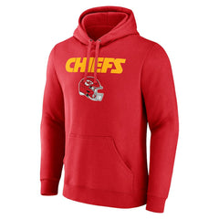 Travis Kelce Kansas City Chiefs Team Wordmark Player Name & Number Pullover Hoodie Red - NFL