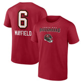 Baker Mayfield Tampa Bay Buccaneers Team Wordmark Player Name & Number T-Shirt Red - NFL