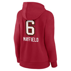 Baker Mayfield Tampa Bay Buccaneers Women’s Team Wordmark Player Name & Number Pullover Hoodie Red - NFL