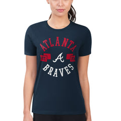 Atlanta Braves G-III 4Her by Carl Banks Women's Super-Slim Fit Lightweight City Graphic T-Shirt Lifestyle