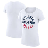 Atlanta Braves G-III 4Her by Carl Banks Women's Super-Slim Fit Lightweight City Graphic T-Shirt On Sale