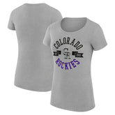 Colorado Rockies G-III 4Her by Carl Banks Women's Super-Slim Fit Lightweight City Graphic T-Shirt Lifestyle